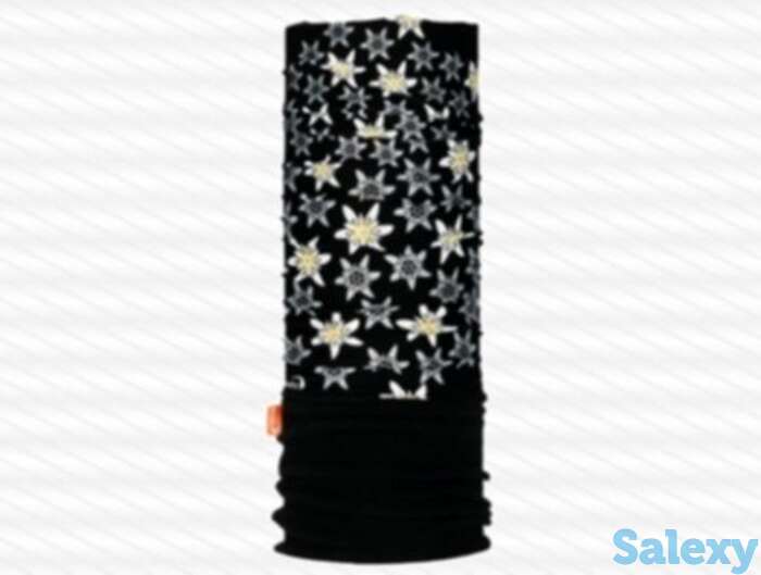 Бандана wind x-treme polarwind edelweiss black, фотография 1