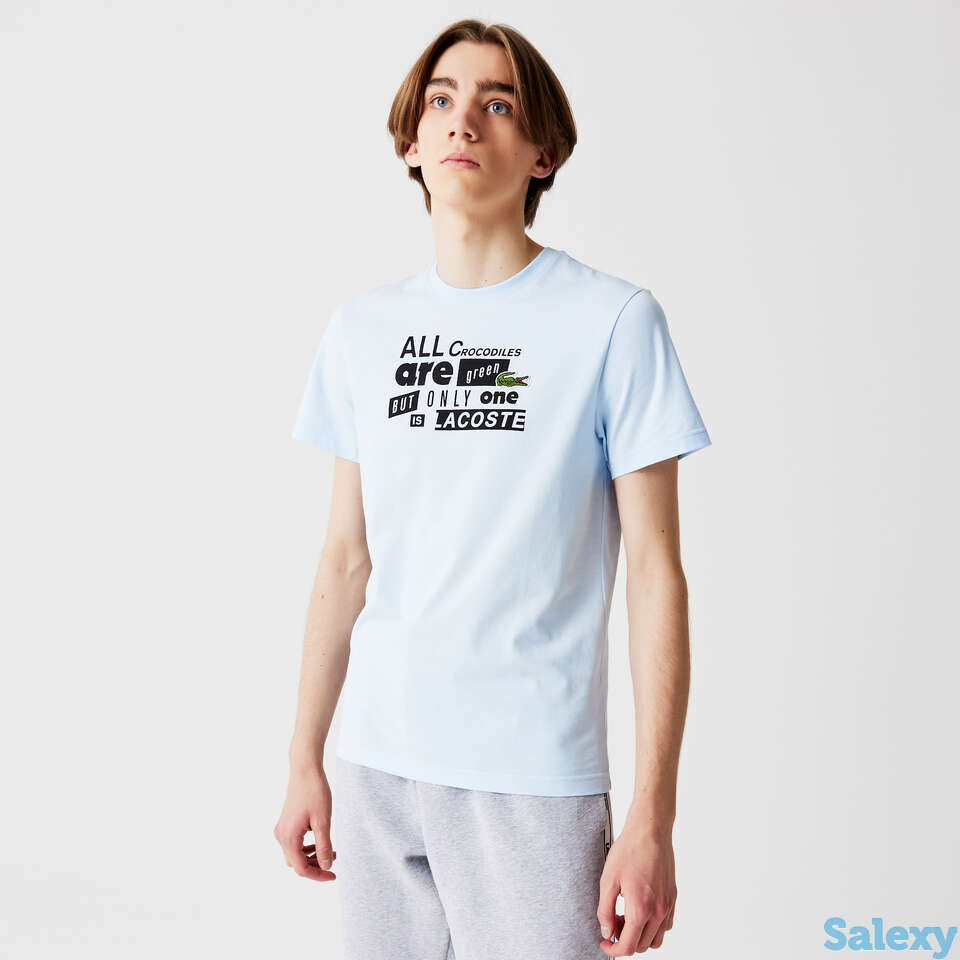 Мужская футболка lacoste из хлопкового джерси, фотография 1
