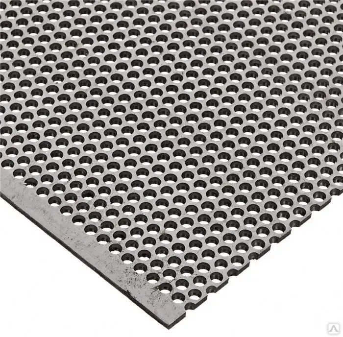 Перфорированный лист нержавеющий, s 0,4-10 мм, Раскрой: 1х2; 1.25х2.5... м, Тип перфорации: Rv; Rv 4-6..., фотография 1