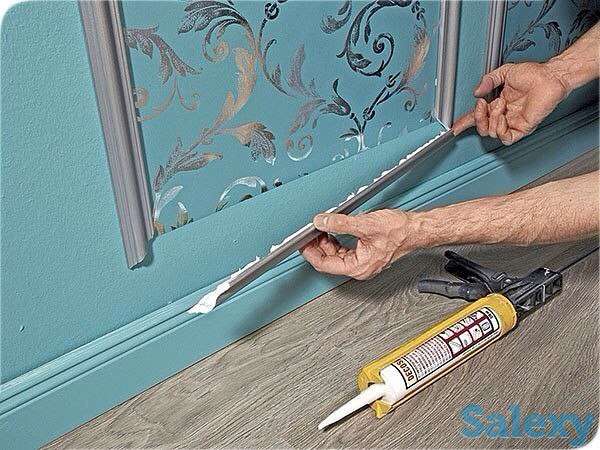   Наклейка молдингов, фотография 2