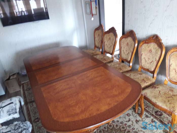 Продам дубовый стол с стульями, фотография 6