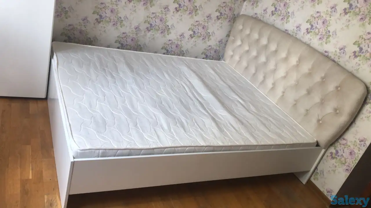 продам кровать б\у с матрасом, фотография 1