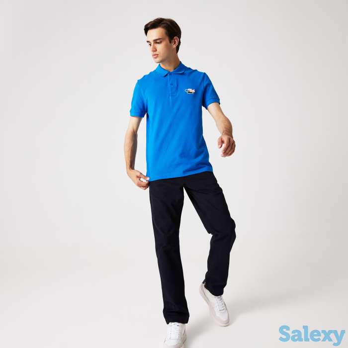 Мужская рубашка поло lacoste regular fit crocodiles из органического хлопка, фотография 3