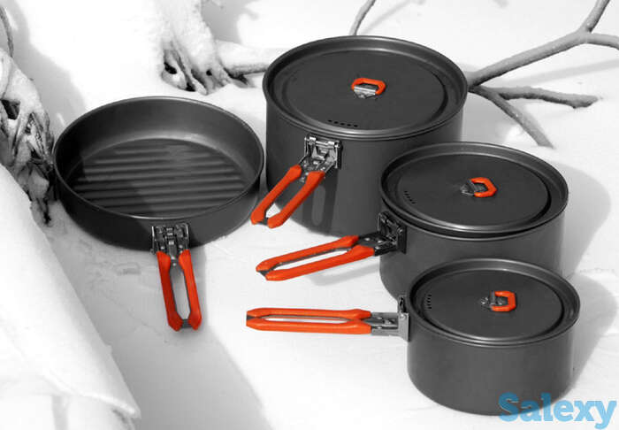 Набор посуды туристический fire-maple feast 5 из анодированного алюминия, фотография 1