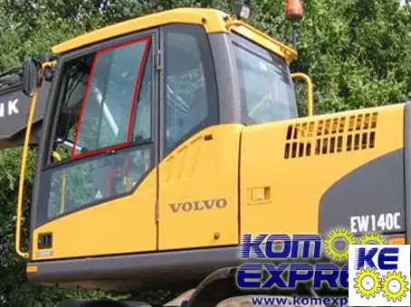 11205376,Стекло двери верхнее первое Volvo ECEW 140C 160C 180C 210C 240C 290C 360C, фотография 1