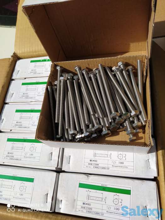 Болты с шестигранной головкой DIN 933 нержавеющая, фотография 3