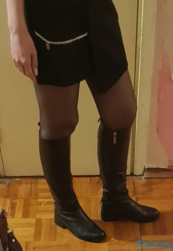 Кожаные сапоги еврозима 38 размер, фотография 1