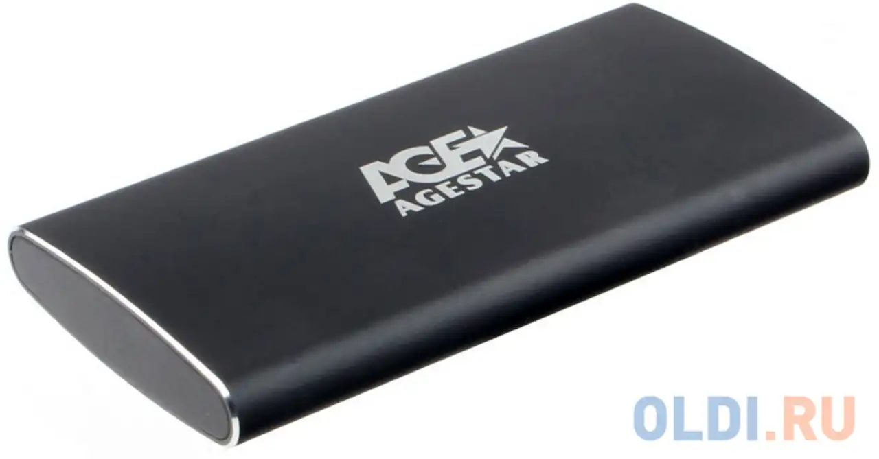 Agestar 3ubms2 (black) usb 3.0 внешний корпус msata, алюминий, черный, фотография 1