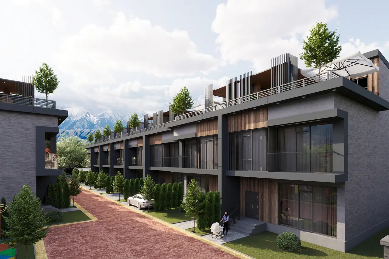 Таунхаусы EverGreen Town, район Ерменсай 5 км. от пр-та Аль-Фараби, фотография 1