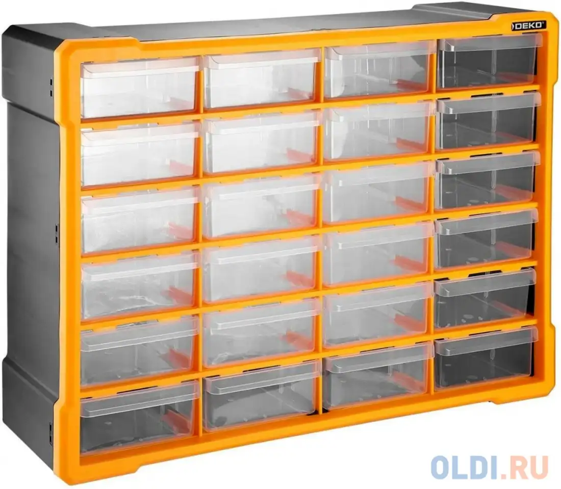 Органайзер deko dktb11 24отд. оранжевый/черный (065-0816), фотография 1