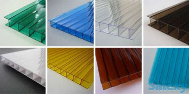 Сотовый поликарбонат разных цветов и разной толщины, фотография 1