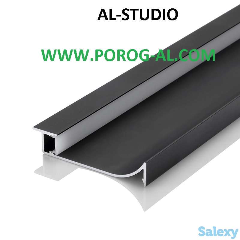 Плинтус под ГИПСОКАРТОН для ПАНЕЛЕЙ алюминиевый, фотография 6