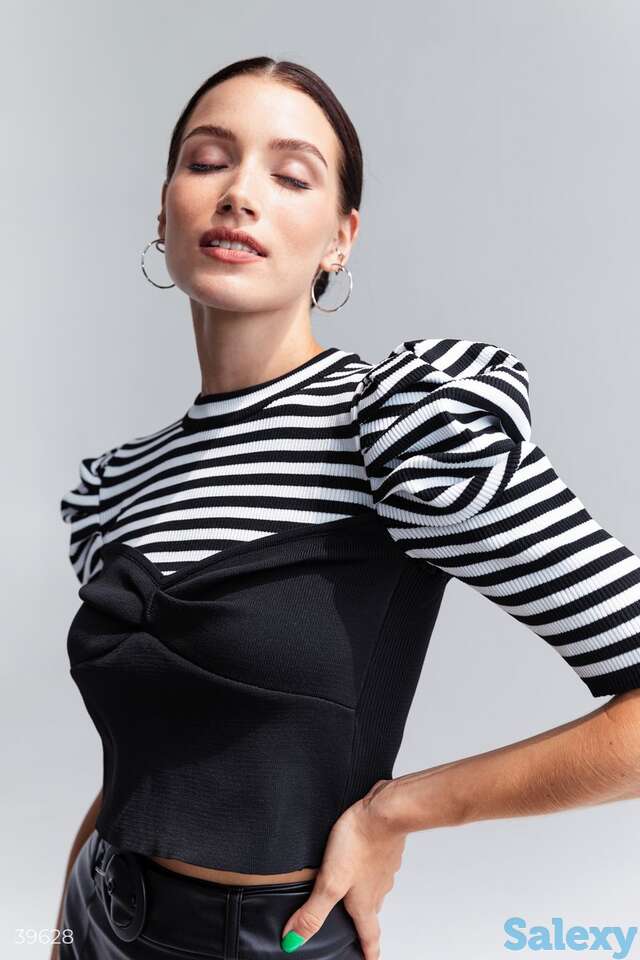 Трикотажный топ с корсетом, фотография 1