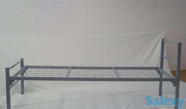 Металлические двуспальные кровати, разборные конструкции сеток и спинок, фотография 1