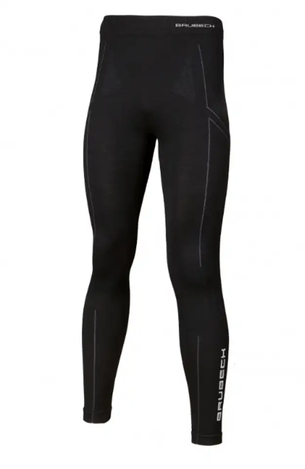 Термобрюки brubeck men wool merino black, фотография 18