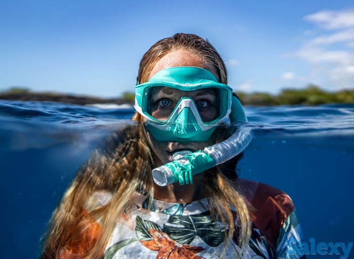 Маска versa aqua lung, blue/yellow, фотография 1