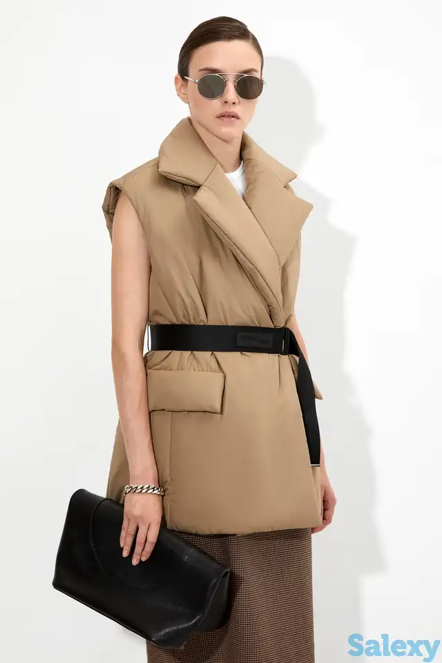 Жилет с контрастным поясом vassa&co, фотография 1