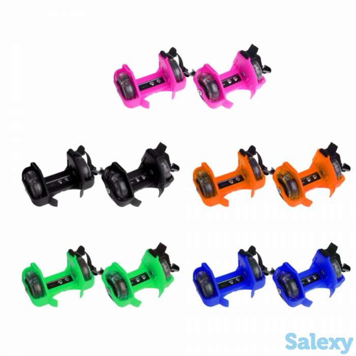 Ролики насадки на обувь + дарим наколенники или бутылку H2O, фотография 2