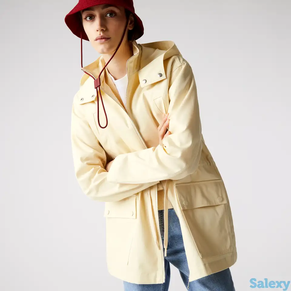 Женская  парка lacoste с капюшоном, фотография 1