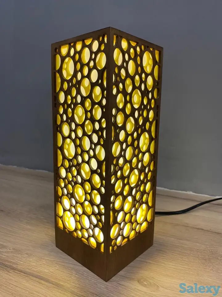 Желтый Интерьерный лампа-ночник, фотография 3