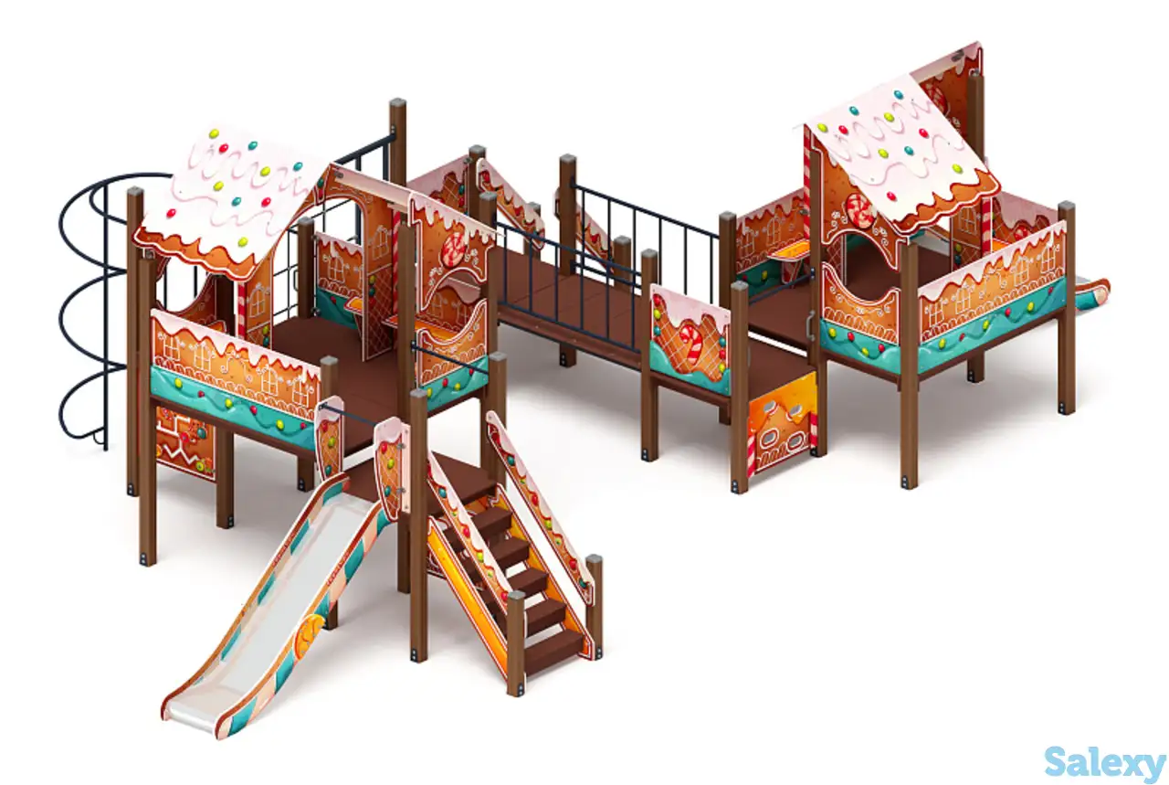 Теремок (пряничный домик) - дик 2.07.03-02 - игровой комплекс h=750 h=1200, фотография 1