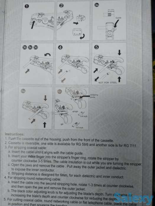 Стриппер для UTP-кабеля или инструмент для снятия изоляции, фотография 1