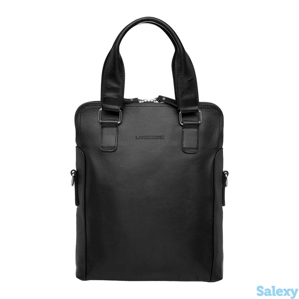 Деловая сумка вертикальная hollywell black, фотография 2