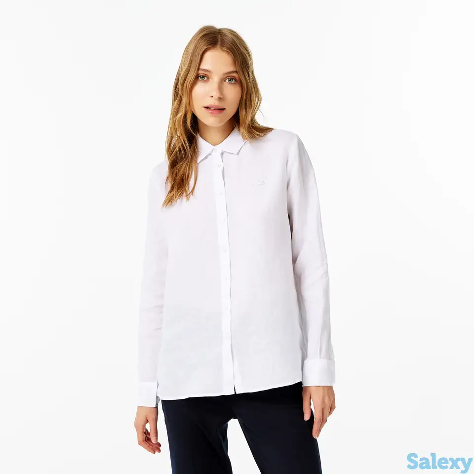 Женская рубашка lacoste loose fit, фотография 1