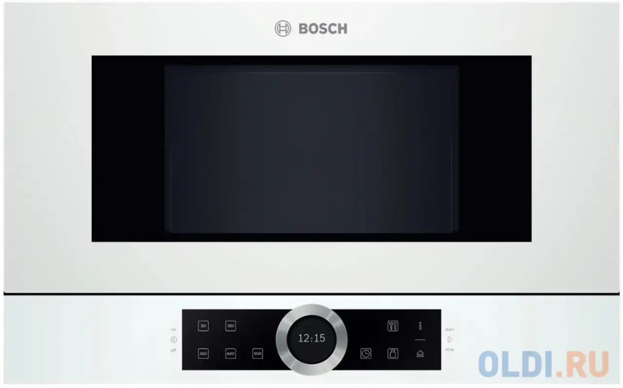 Встраиваемая микроволновая печь bosch bfl634gw1 900 вт белый, фотография 1