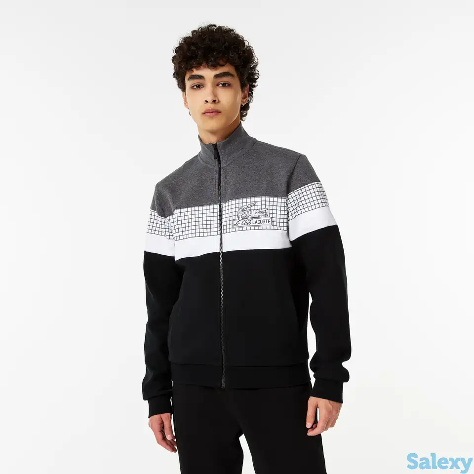 Мужская толстовка lacoste slim fit на молнии, фотография 1