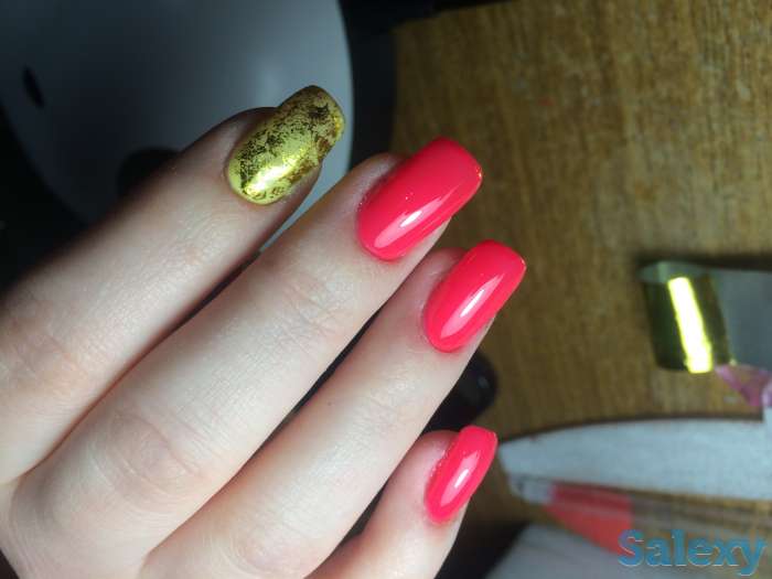 Маникюр+выравнивание ногтевой пластины+покрытие+дизайн 1500тг, фотография 3