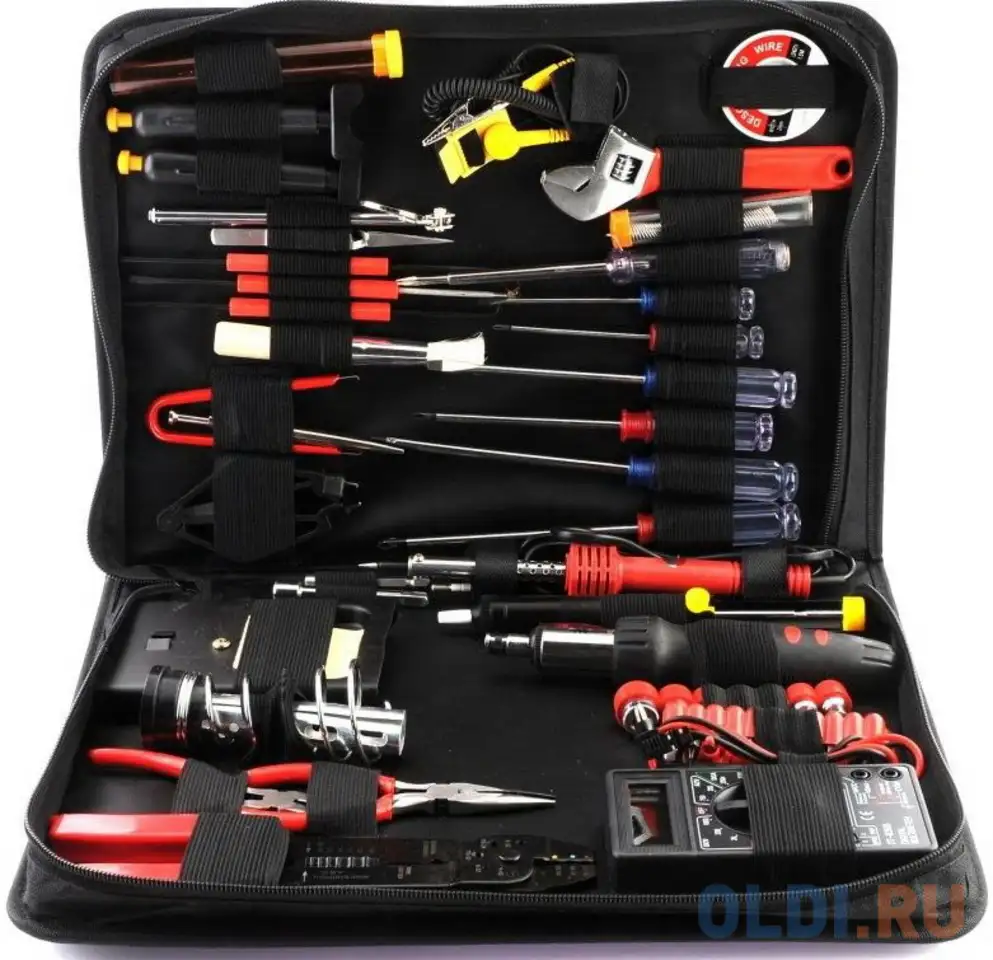 Gembird tk-elec(c) набор инструментов (63 предметов), фотография 1