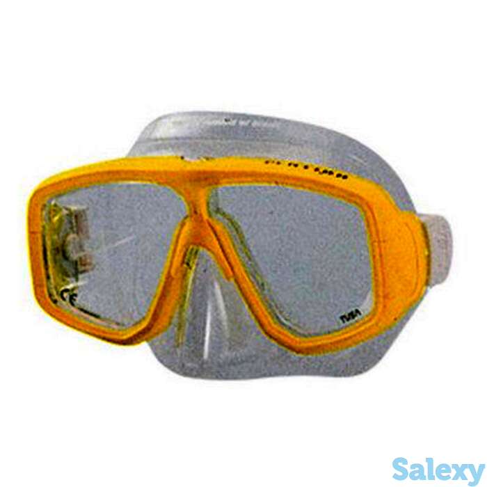 Маска подводная tusa platina (прозрачный силикон) yellow, фотография 1