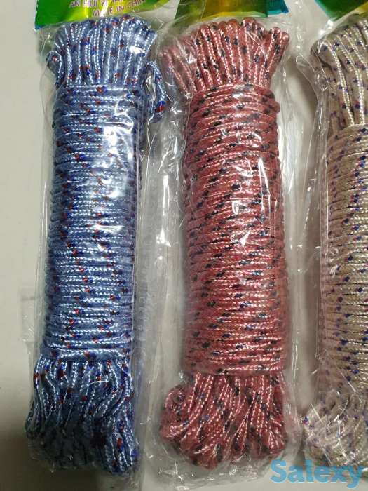 Веревка хозяйственная качественная 20м голубая, фотография 2