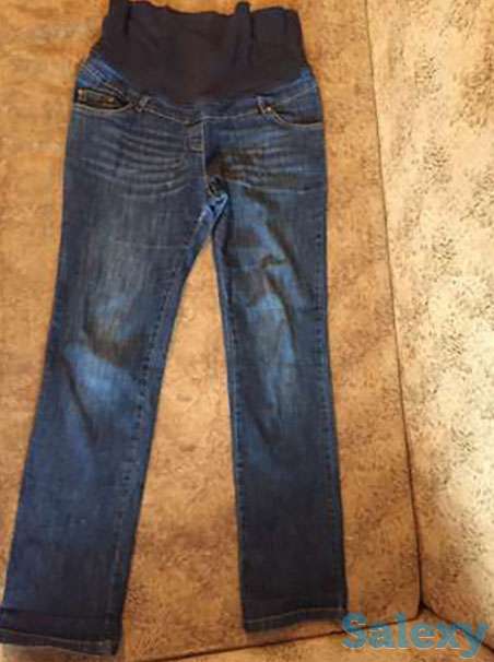 Джинсовые брюки для беременных отдам за 500тг, фотография 1