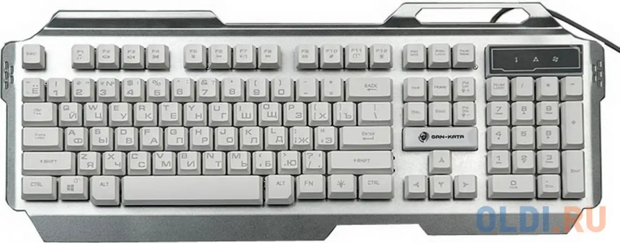 Клавиатура проводная dialog kgk-25u usb серебристый, фотография 1