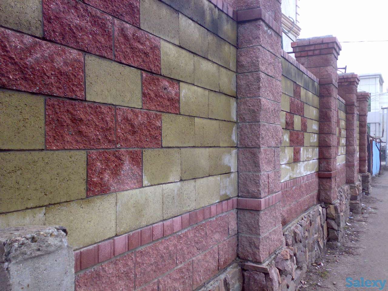 Сплитерные блоки,прямоугольные брусчатки вибропрессованные, газоблоки, фотография 6