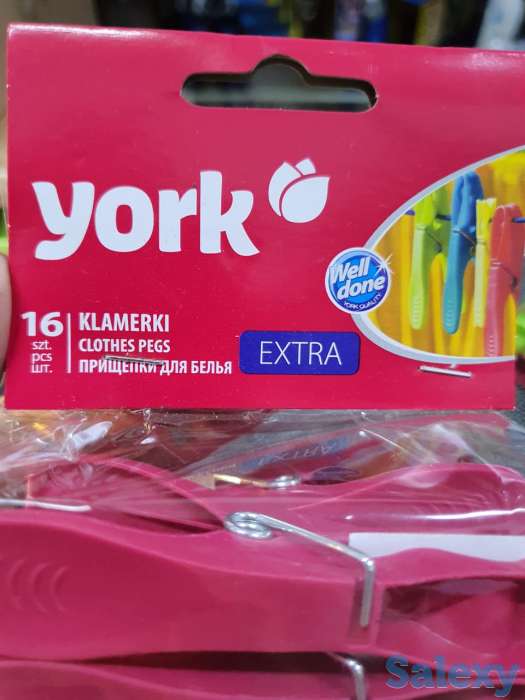 Прищепки York Extra для белья и тяжелой одежды 16 шт, фотография 3