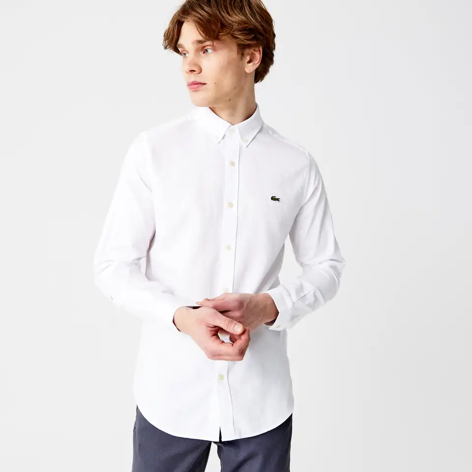 Мужская рубашка lacoste slim fit, фотография 1