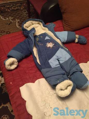 Комбинезон из натуральной овчины с сапожками и варежками, фотография 1