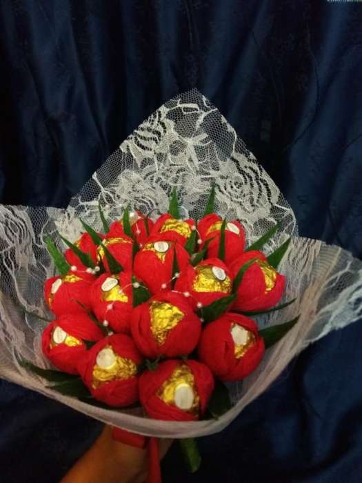 Сладкий букет из конфет, фотография 1