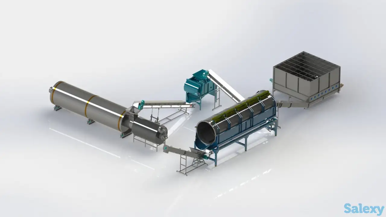 Линия по отделению косточек винограда от жмыха, фотография 1