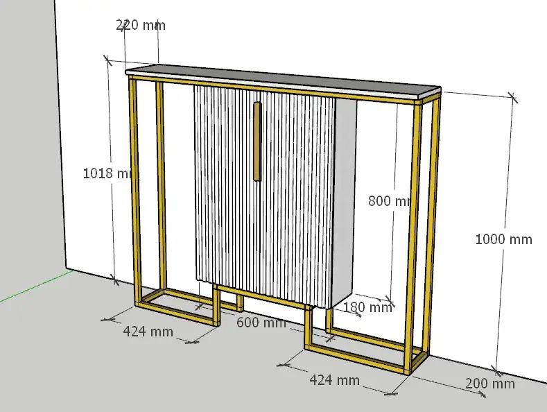 Разработка мебели в программе SketchUp, фотография 5