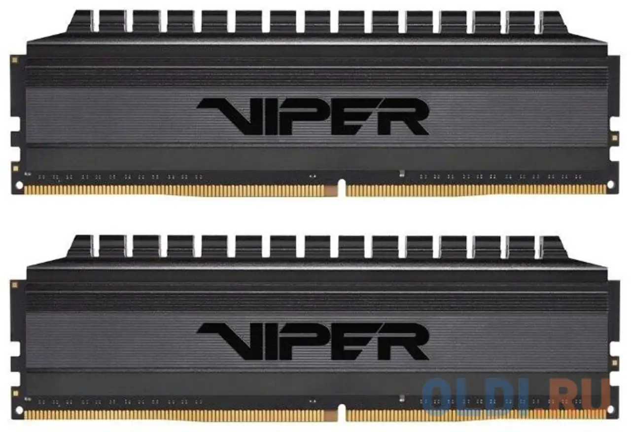 Оперативная память для компьютера patriot viper 4 blackout dimm 16gb ddr4, фотография 1