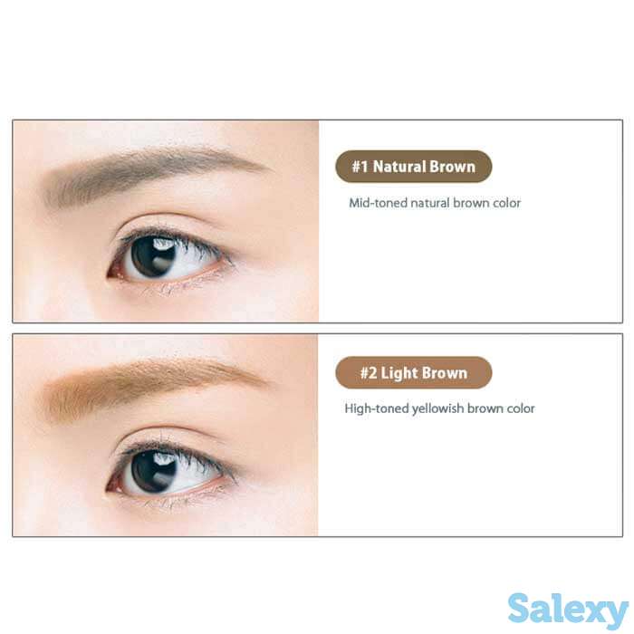 Тушь для бровей holika holika wonder drawing 1 sec. finish browcara, цвет #2 light brown | светло-бежевый, фотография 3