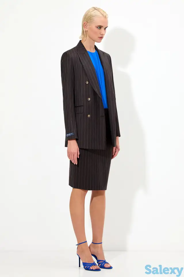 Юбка - карандаш из ткани в полоску vassa&co, фотография 1