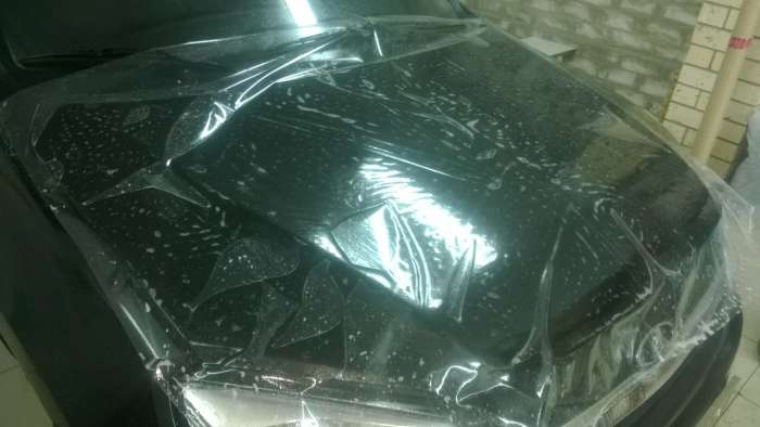  Пленка для бронирования авто 200 мкр на авто, фотография 1