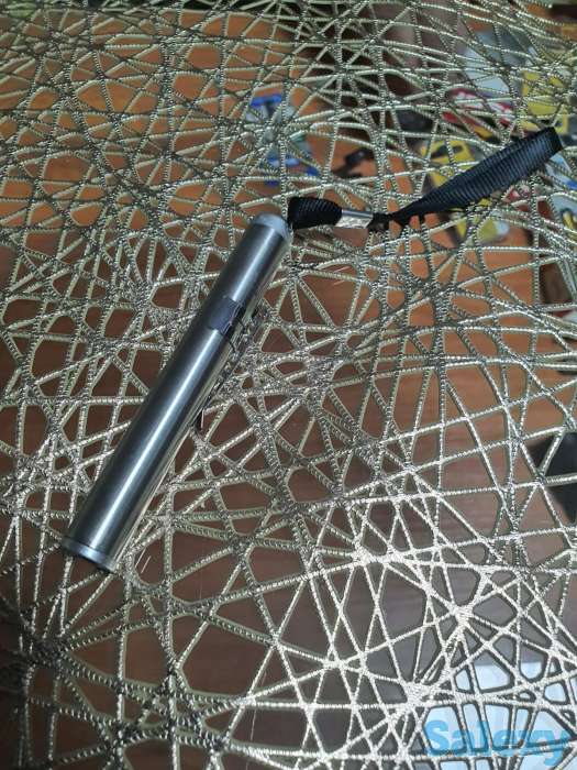 Фонарик серебреного цвета малый, фотография 8