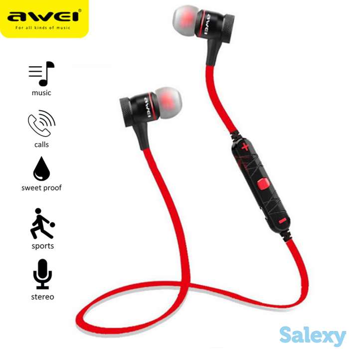 Продам беспроводные Bluetooth наушники гарнитура для спортсменов и активных людей, фотография 1