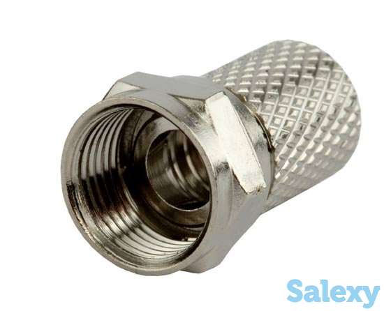 Разъем F соединитель антенный, коннектор, штекер на антенну, фотография 2